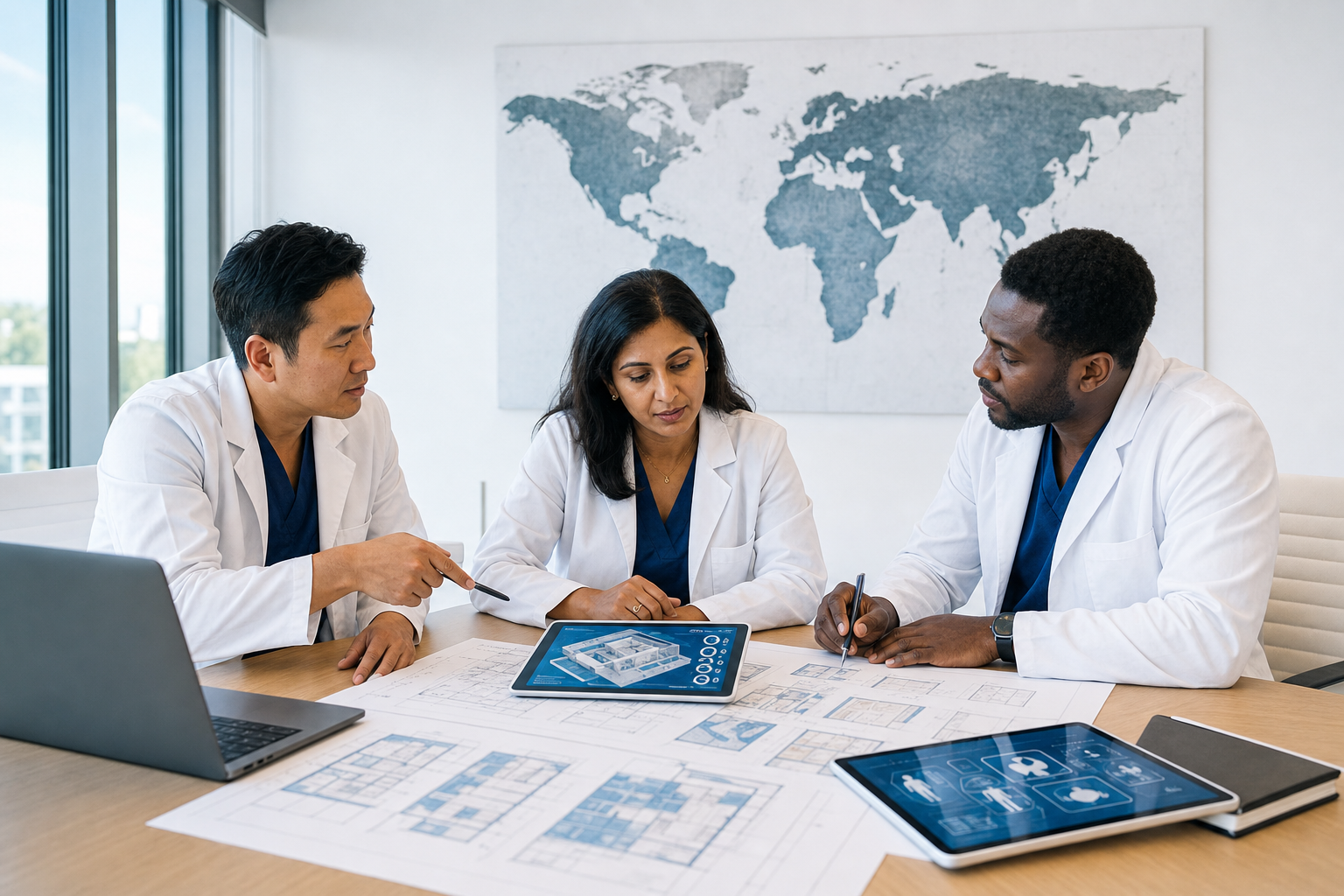 International healthcare development collaboration and planning